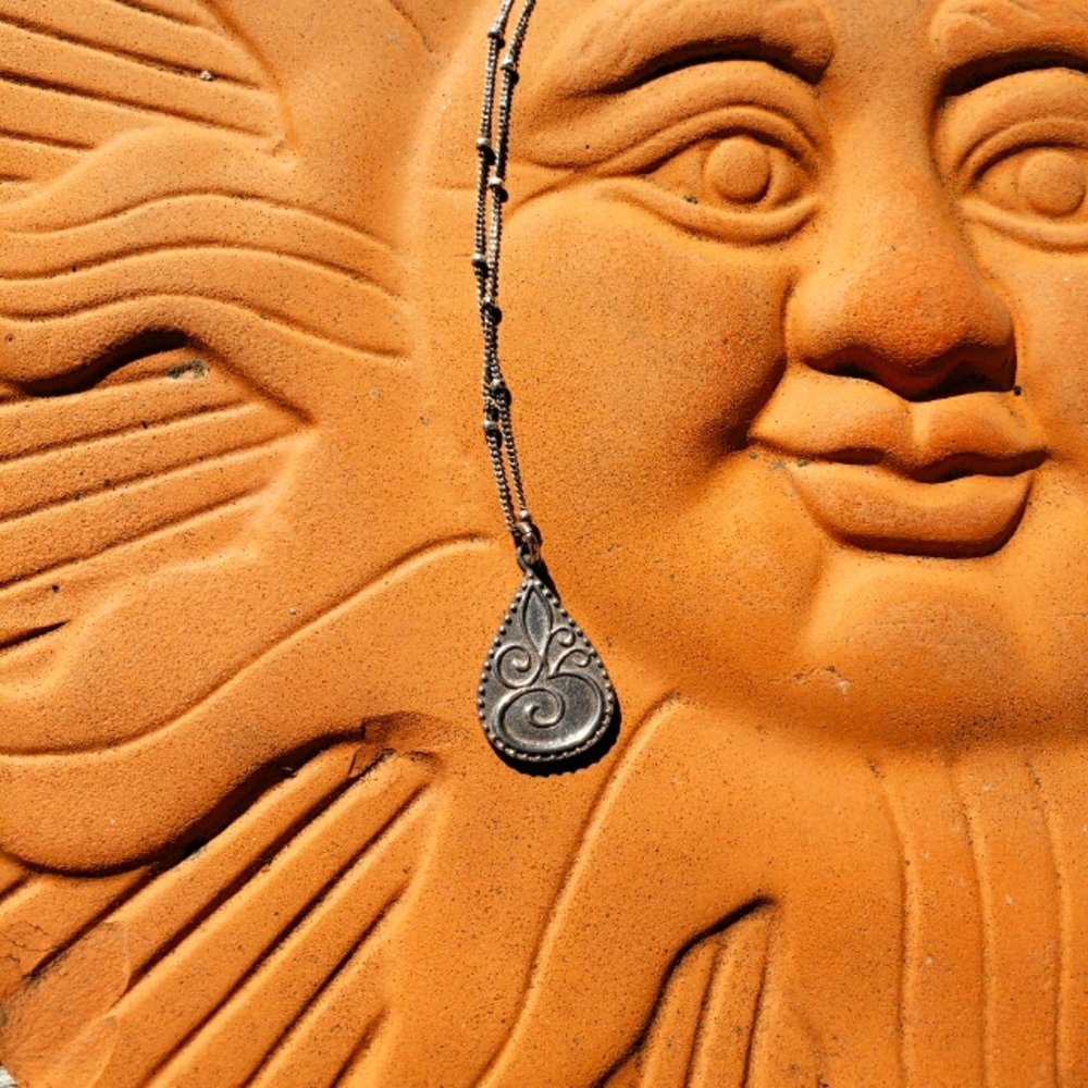 OM Sterling Silver Necklace